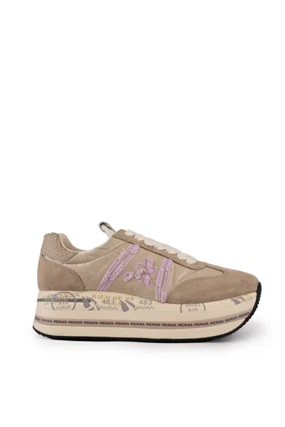 PREMIATA BETH 6954 SNEAKERS IN LEATHER AND NYLON 