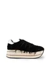Premiata Beth 6959 Sneakers With Fringes In Nero