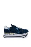 Premiata Beth 7376 Sneakers In Denim