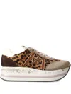 Premiata Beth 7741 Leopard-print Platform Sneakers In Multi