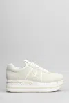 Premiata Beth Sneakers In White Leather In White