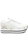Premiata Beth Leather Sneakers In White