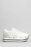 Premiata Beth Leather Sneakers In White