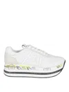 Premiata Beth Leather Sneakers In White