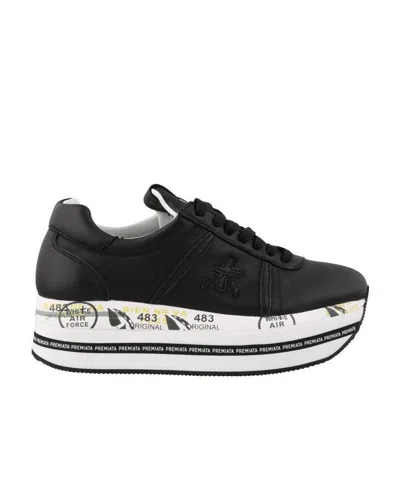 Premiata Beth Sports Shoes With Thick Soles In Black