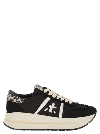Premiata Black Bethcoin 8150 Animalier Sneakers