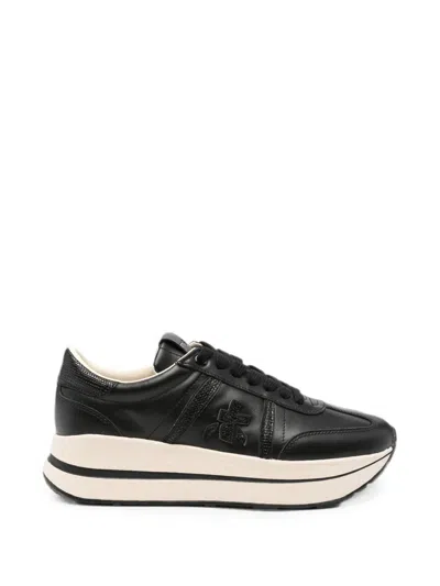 Premiata Low-top Lace-up Sneakers In Metallic