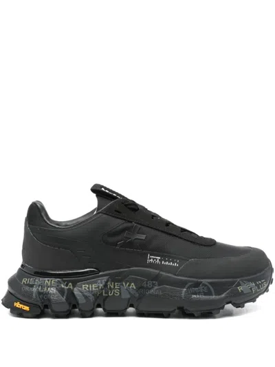 PREMIATA BLACK LACE UP SNEAKERS
