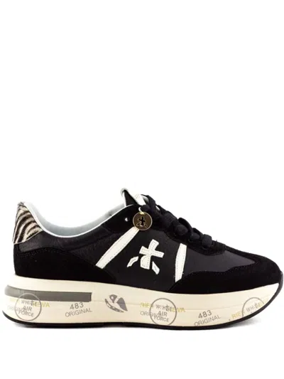 PREMIATA BLACK LACE UP SNEAKERS