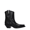 Premiata Black Leather Ankle