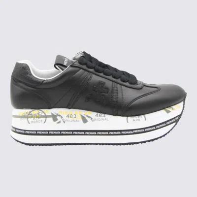 PREMIATA BLACK LEATHER BETH SNEAKERS