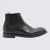 Premiata Leather Chelsea Boots In Nero Lav.