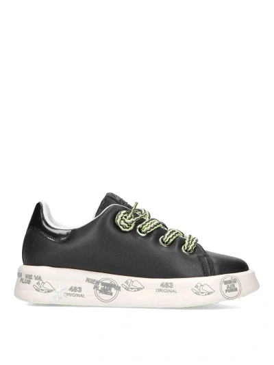 Premiata Black Leather Sneakers