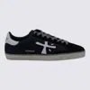 Premiata Black Leather Steven Sneakers In Black
