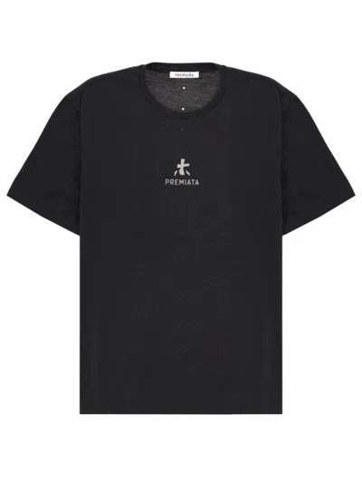 Premiata Black Logo Crew Neck T-shirt