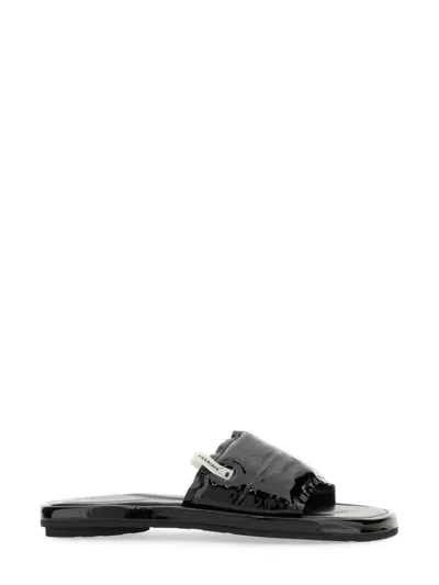 Premiata Black Logo Flats