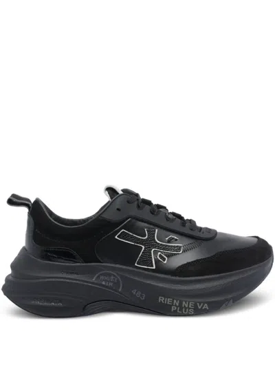 Premiata Black Logo Sneakers