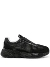 Premiata Black Logo Sneakers In Black