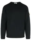 Premiata Crewneck Sweater With Long Sleeves And Ribbed Cuffs In Black