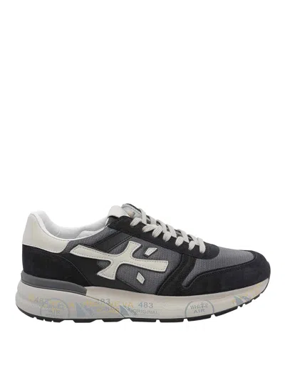 Premiata Black Mick Sneakers In Multi