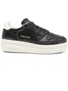 Premiata Stylish Low Top Sneakers With Platform Sole In Black