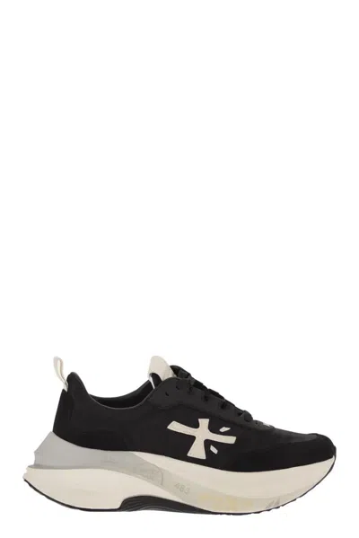 Premiata Black Sneakers With Calf Leather
