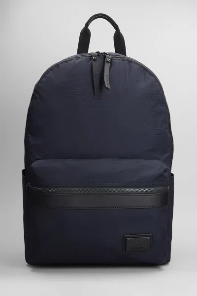Premiata Blade Backpack In Blue Nylon In Multicolor