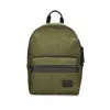 Premiata Structured Olive Green Nylon Backpack In Green
