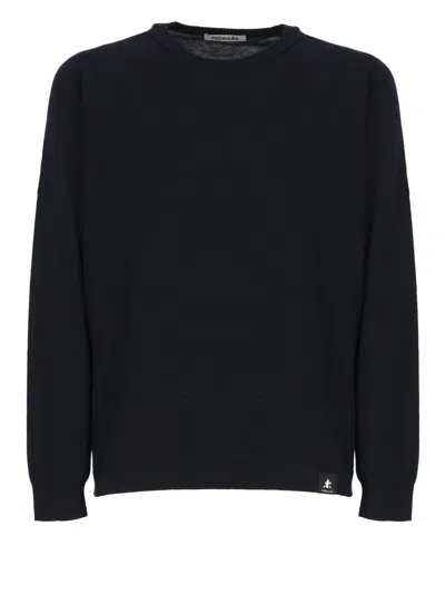 Premiata Blue Cotton Sweater