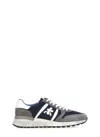 Premiata Blue And Grey Leather Eric Sneakers