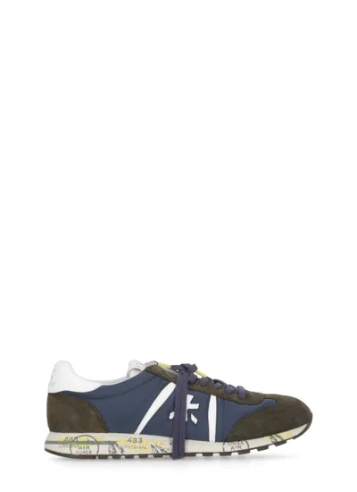 Premiata Blue Lucy 7525 Sneakers In Grey