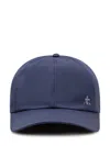 Premiata Blue Solid Logo Baseball Hat In Blue