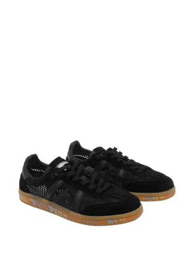 Premiata Bonnie 8286 Round Toe Sneakers In Black