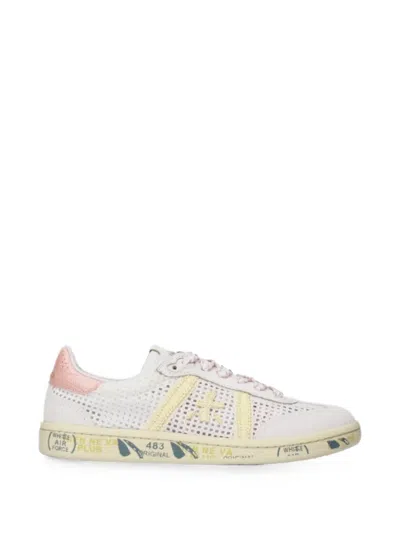 Premiata Bonnie 8287 Perforated Sneakers In White