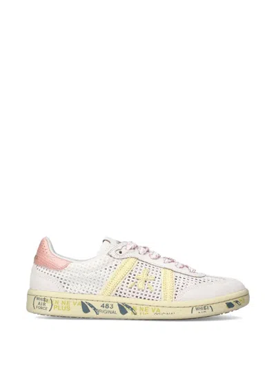 Premiata Bonnie Perforated-detailing Sneakers In Neutral