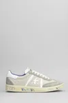 Premiata Bonnie Sneakers In Grey Suede And Fabric In Gray