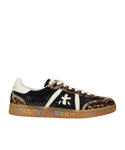 Premiata Bonnie Leopard-print Sneakers In Multi