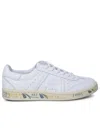 PREMIATA PREMIATA 'BONNIED' WHITE LEATHER SNEAKERS