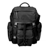 Premiata Versatile Backpack With Multiple Zippered Pockets In Black