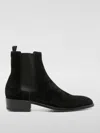 Premiata Shimmering Suede Beatles Boot In Schwarz