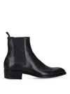 Premiata Almond Toe Block Heel Ankle Boots In Black