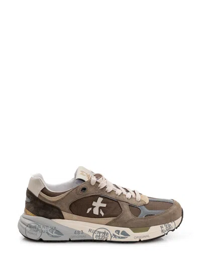 Premiata Brown Logo Sneakers