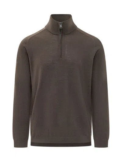 Premiata Brown Zip-up Jumper