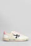 Premiata Bsktclad Strapped Low-top Casual Shoes In Beige