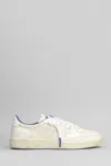Premiata Bskt Clay Sneakers In Beige Leather In White