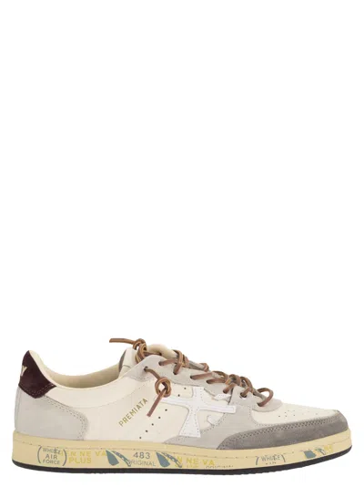 Premiata Bskt Clay Sneakers In Animal Print