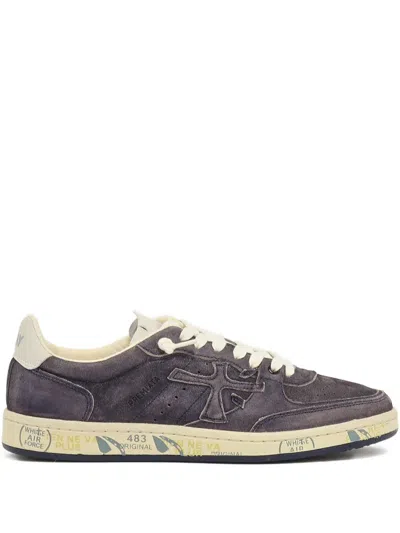 Premiata Bskt Clay Suede Sneakers In Blue