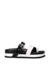 Premiata Buckle Platform Sandals In Multi