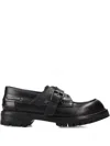 Premiata Buckle Strap Loafers In Black