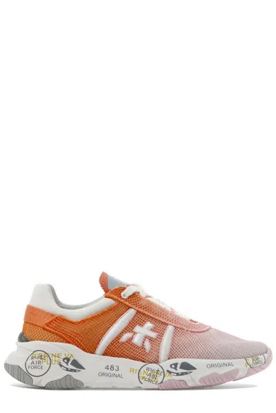 Premiata Buff Ombre Lace-up Runner Sneakers In Multi